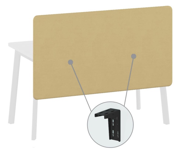 Панель стола ткань 138 см беж Flex